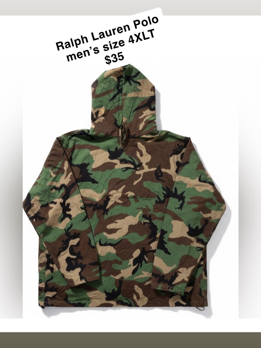Polo by Ralph Lauren Men's Camo Hoodie - Green Brown Tan
